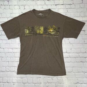 Newport Blue Wrecked in Paradise Graphic T-Shirt - Men's Large - Brown/Grey